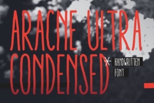 Aracne Ultra Condensed Typeface for Crafters