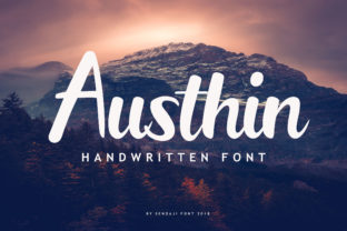 Austhin Font: Bold Script for Handmade Brands