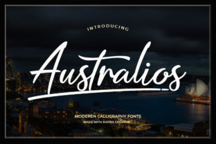 Australios: A Modern Script Font for Editorial Design