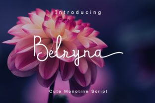 Belryna: A Modern Calligraphy Typeface for Elegant Editorial Design