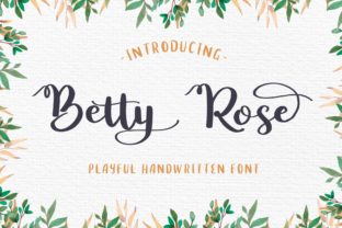 Betty Rose: A Handwritten Script Font for Editorial Design