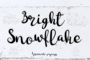 Bright Snowflakes: A Handwritten Font for Holiday Branding