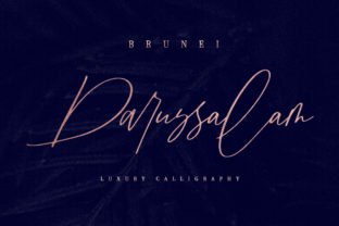 Brunei Darussalam Script Font for Crafters