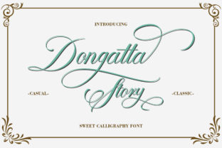 Dongatta Story: A Premium Script Handwritten Font for Web Design