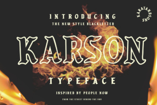 Karson: A Bold Blackletter Font for Campaigns