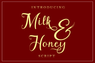 Milk Honey: An Elegant Script Font for Editorial Design