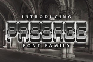 Passage: A 3D Retro Font for Editorial Design