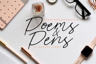 Poems Pens: A Script Handwritten Font for Modern Web Design