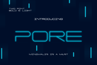 Pore Font Review: A Minimal Geometric Sans Serif for Modern Design