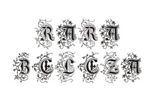 Rara Beleza: Antique Blackletter Font for Makers