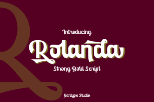 Rolanda Font: Bold Script for Handmade Brands
