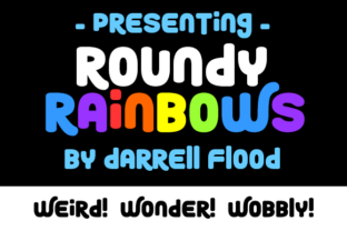 Roundy Rainbows Typeface for Playful Branding