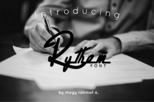 Rythem: A Modern Signature Font for Editorial Design