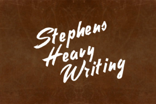 Stephens Heavy Writing: A Bold Script Font for Editorial Design