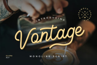 Vontage: Elegant Script Font for Makers