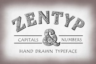 Zentyp: A Hand Crafted Uppercase Font for Digital Design